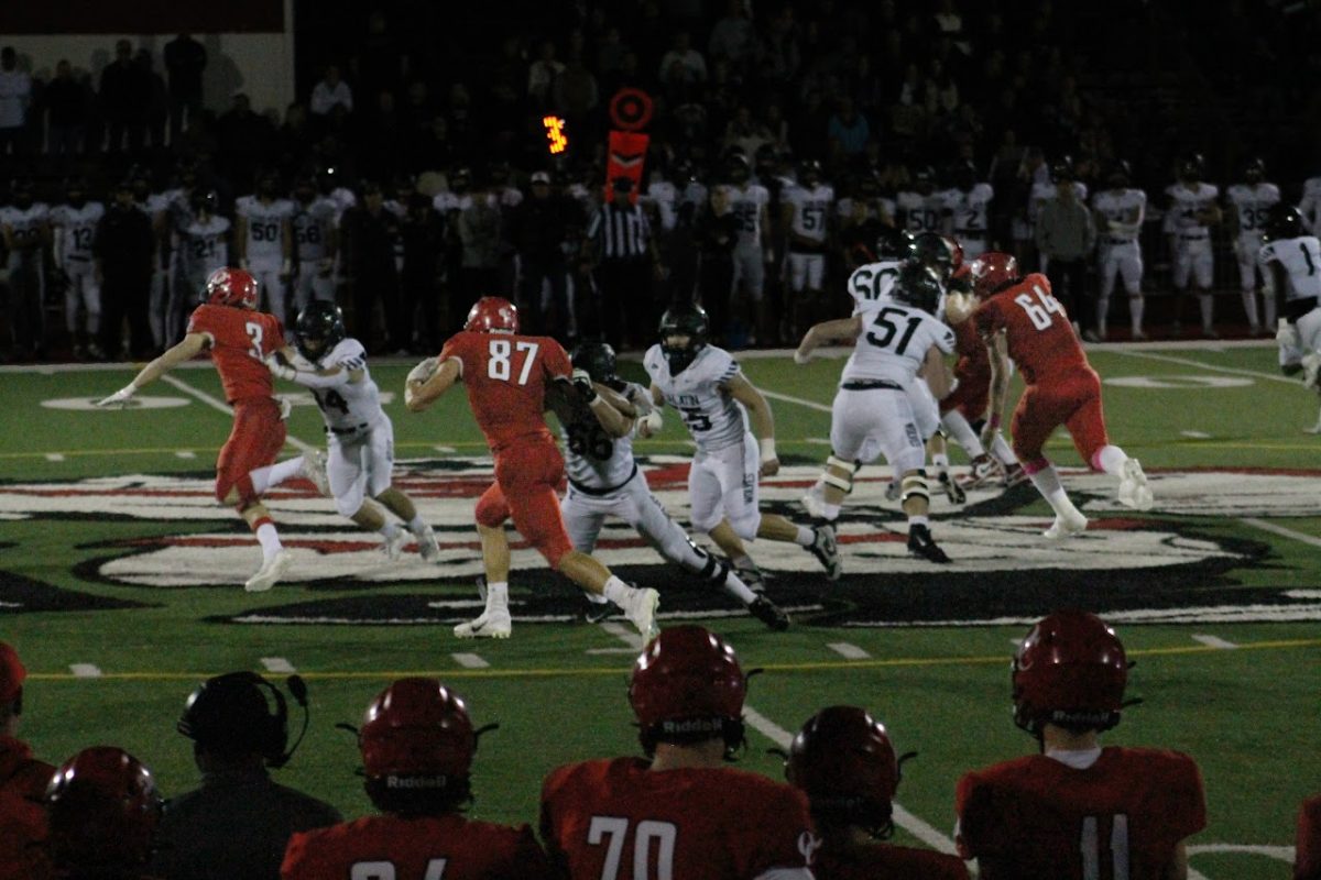OCHS varsity football players play against Tualatin at their homecoming game, Oct 20th, 2023.