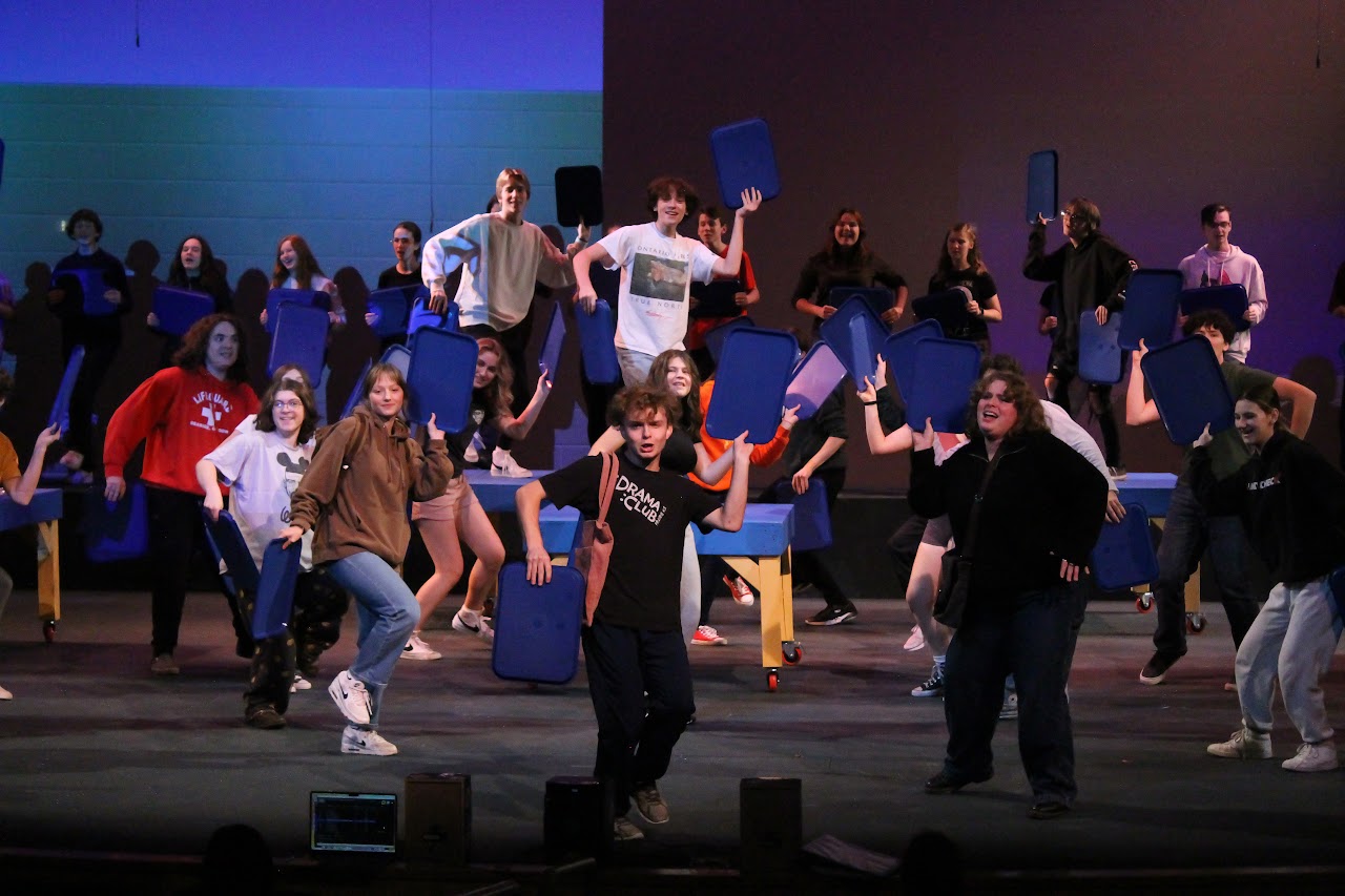 OCHS’s theatre class rehearses a choreographed dance during the song “Where Do You Belong?” for "Mean Girls: The Musical", Nov. 6th, 2023.