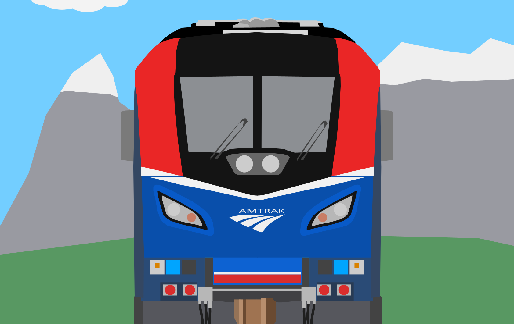 The Siemens Charger is the newest addition to Amtrak's locomotive roster. It's an excellent example of the new "Pepsi" livery (as it's referred to by railfans) and Amtrak's newest branding as they enter the 2020s.